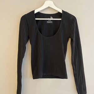 Free People Intimately Ribbed Scoop Neck Tee
